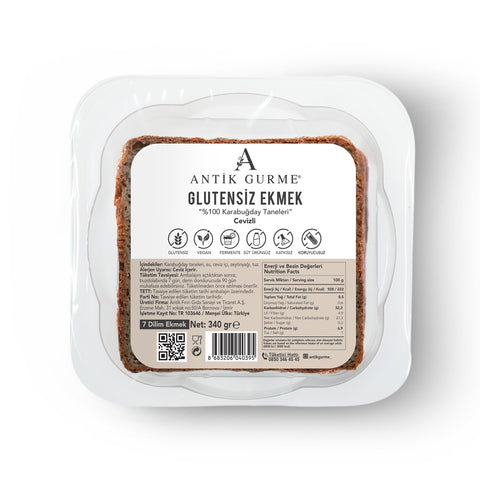 %100 Tane Karabuğday Ekmeği (Cevizli) 340 gr