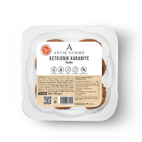Ketojenik Kurabiye Sade 140 gr