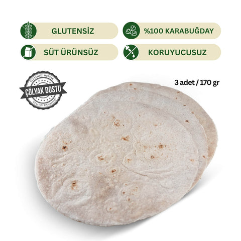 %100 Karabuğday Lavaş 170 gr