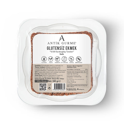 %100 Tane Karabuğday Ekmeği (Sade) 340gr