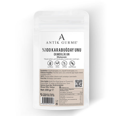 Çiğ Karabuğday Unu (Ekmeklik) 650gr