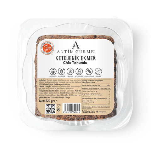 Ketojenik Ekmek Chia Tohumlu 220gr