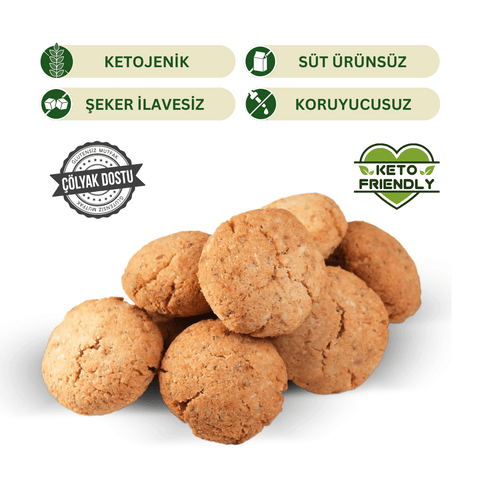 Ketojenik Kurabiye Sade