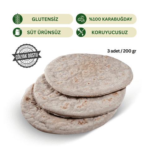 %100 Karabuğday Bazlama