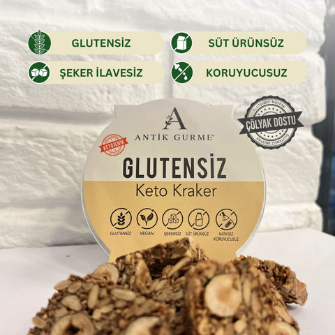 Glutensiz Keto Kraker 65gr