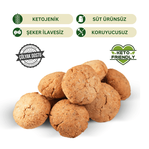 Ketojenik Kurabiye Sade